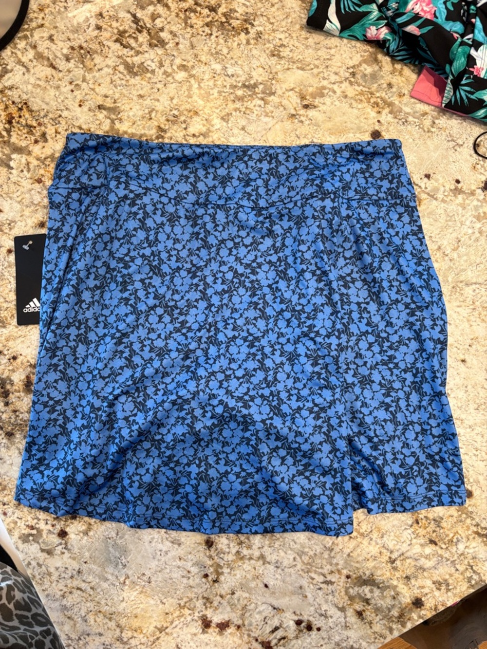 adidas Blue Floral Tennis pickleball Skort NWT large